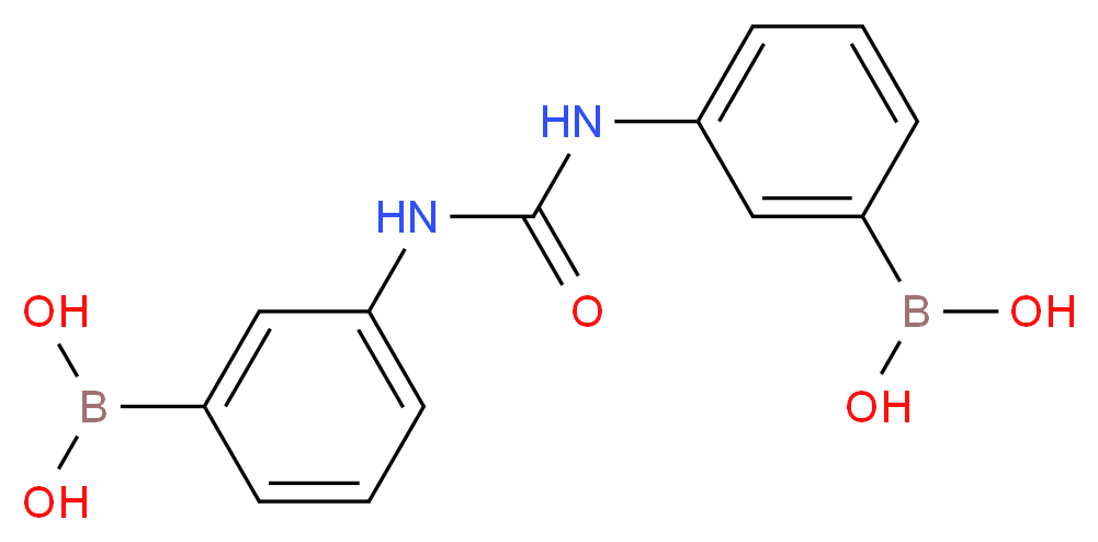 ((Carbonylbis(azanediyl))bis(3,1-phenylene))diboronic acid_分子结构_CAS_957060-87-6)