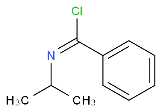 (E)-N-(propan-2-yl)benzene-1-carbonimidoyl chloride_分子结构_CAS_6620-80-0