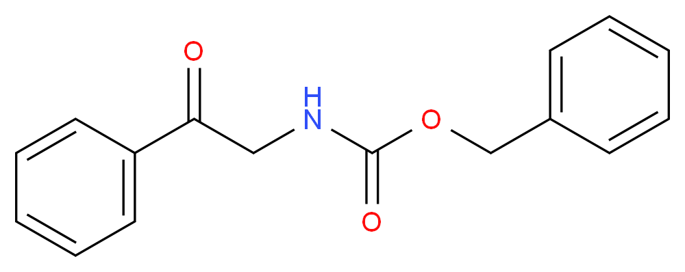 BENZYL (2-OXO-2-PHENYLETHYL)CARBAMATE_分子结构_CAS_54043-04-8)