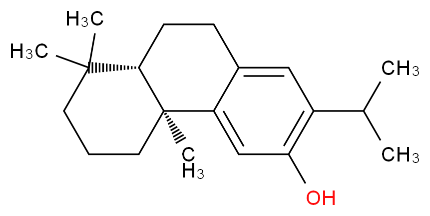 (4bS,8aS)-4b,8,8-trimethyl-2-(propan-2-yl)-4b,5,6,7,8,8a,9,10-octahydrophenanthren-3-ol_分子结构_CAS_514-62-5