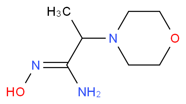 (Z)-N'-hydroxy-2-(morpholin-4-yl)propimidamide_分子结构_CAS_720706-09-2