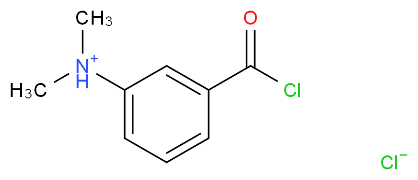 3-(carbonochloridoyl)-N,N-dimethylanilinium chloride_分子结构_CAS_117500-61-5