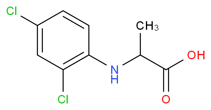 2-[(2,4-dichlorophenyl)amino]propanoic acid_分子结构_CAS_)
