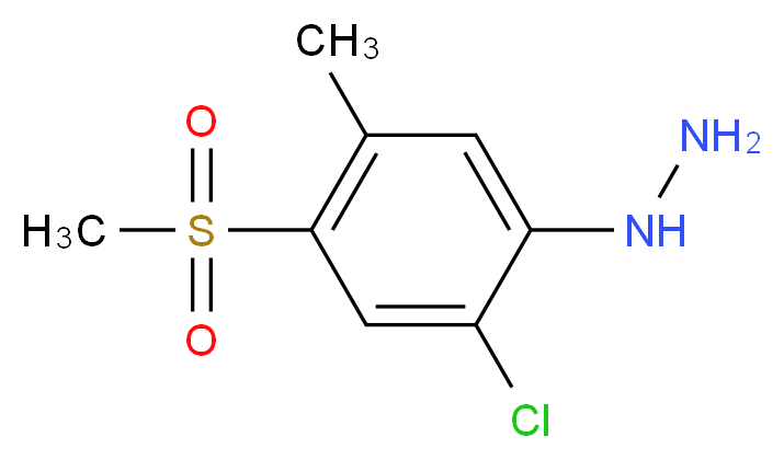 [2-Chloro-5-methyl-4-(methylsulfonyl)phenyl]-hydrazine_分子结构_CAS_849035-85-4)