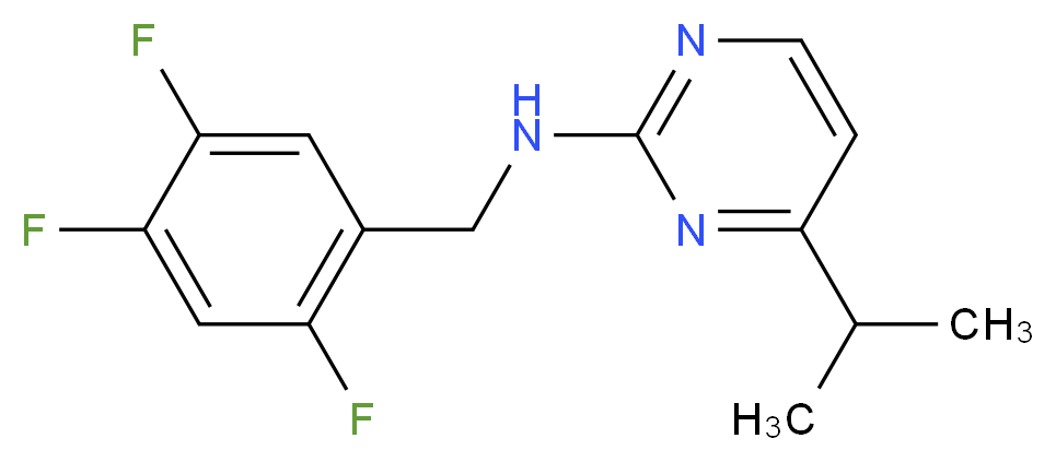 4-isopropyl-N-(2,4,5-trifluorobenzyl)pyrimidin-2-amine_分子结构_CAS_)