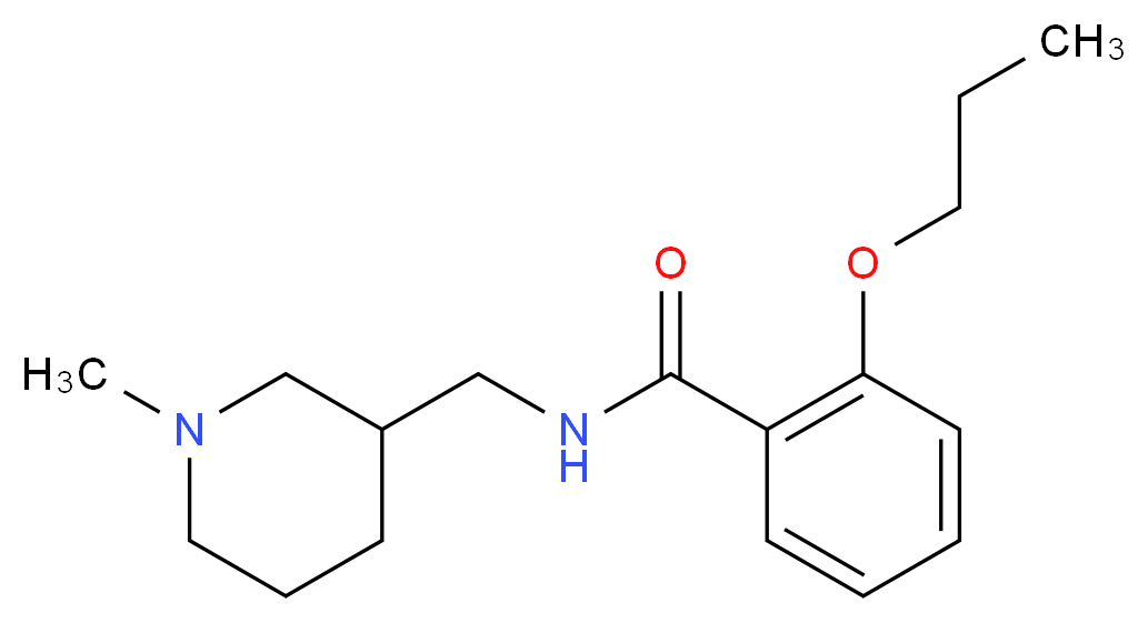 N-[(1-methylpiperidin-3-yl)methyl]-2-propoxybenzamide_分子结构_CAS_)
