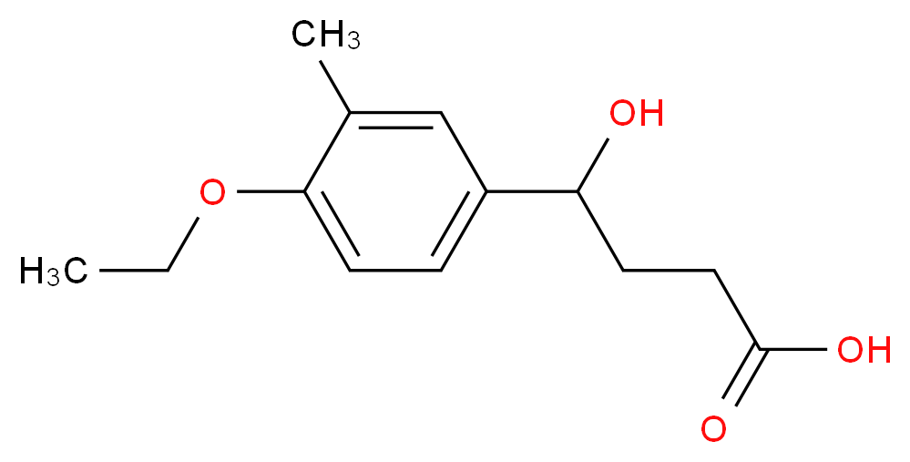 4-(4-ethoxy-3-methylphenyl)-4-hydroxybutanoic acid_分子结构_CAS_879053-56-2)