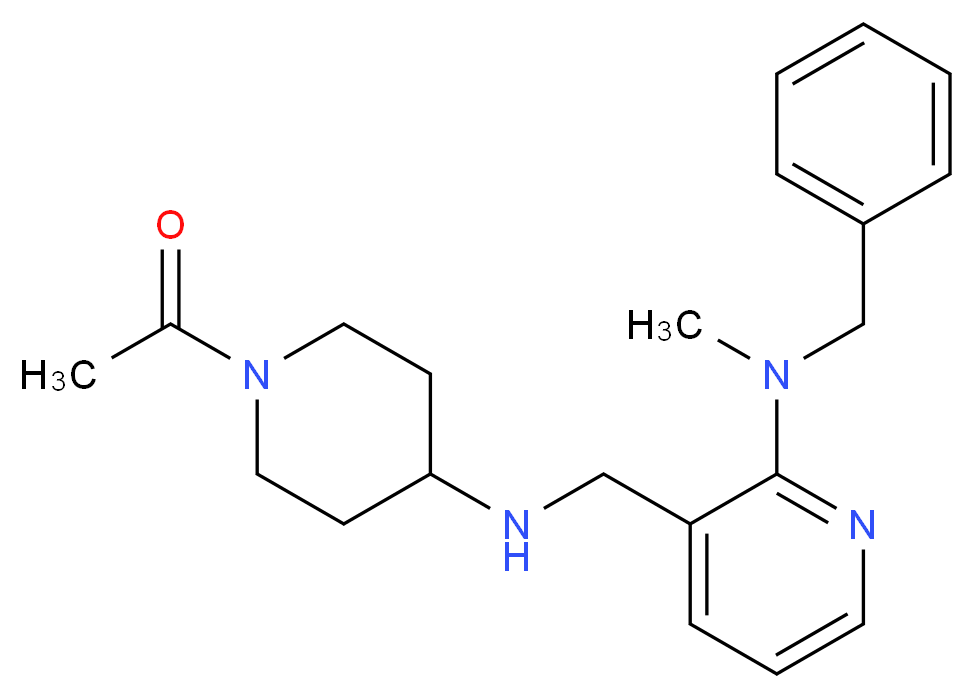 3-{[(1-acetyl-4-piperidinyl)amino]methyl}-N-benzyl-N-methyl-2-pyridinamine_分子结构_CAS_)