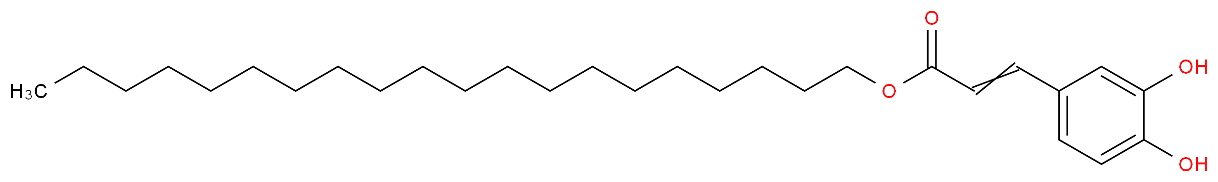 icosyl 3-(3,4-dihydroxyphenyl)prop-2-enoate_分子结构_CAS_905726-67-2