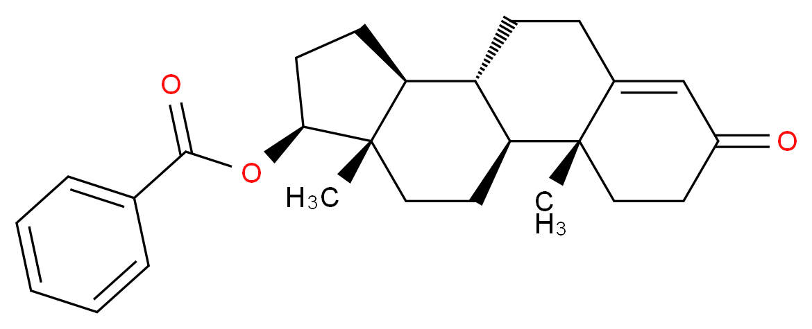 (1S,2R,10R,11S,14S,15S)-2,15-dimethyl-5-oxotetracyclo[8.7.0.0<sup>2</sup>,<sup>7</sup>.0<sup>1</sup><sup>1</sup>,<sup>1</sup><sup>5</sup>]heptadec-6-en-14-yl benzoate_分子结构_CAS_2088-71-3