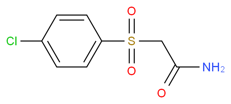 2-(4-Chlorobenzenesulphonyl)acetamide_分子结构_CAS_)