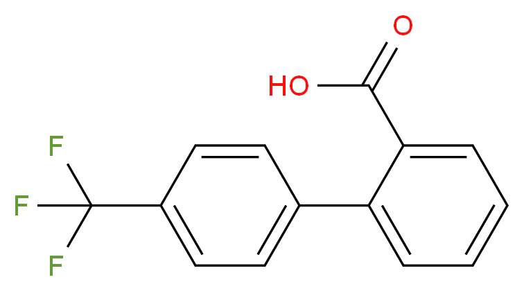 4-(Trifluoromethyl)-[1,1'-biphenyl]-2-carboxylic acid_分子结构_CAS_84392-17-6)