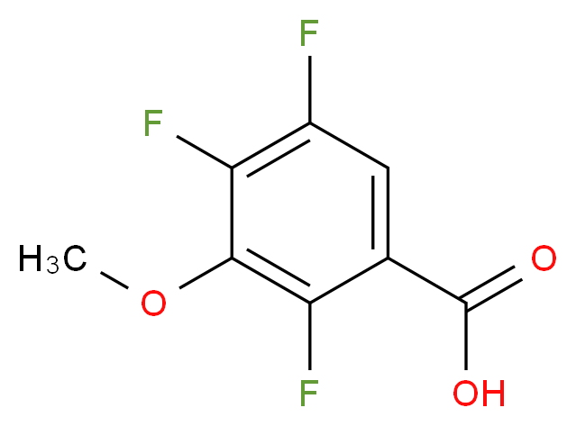 2,4,5-三氟-3-甲氧基苯甲酸_分子结构_CAS_112811-65-1)