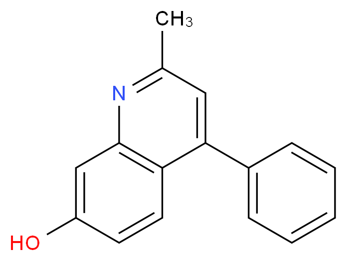 2-methyl-4-phenyl-7-quinolinol_分子结构_CAS_92855-40-8)