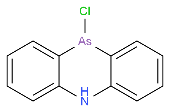 10-chloro-5,10-dihydrophenarsazinine_分子结构_CAS_578-94-9
