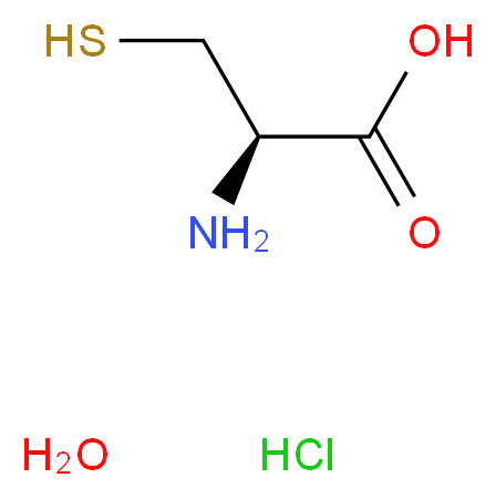 L半胱氨酸 盐酸盐一水合物_分子结构_CAS_7048-04-6)