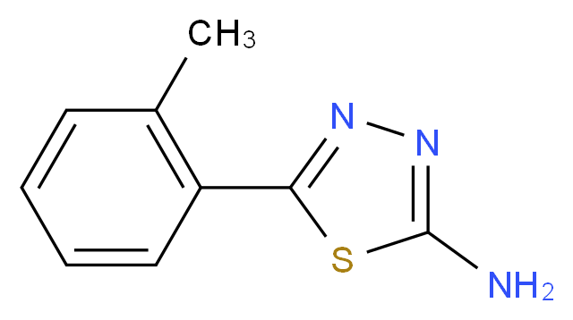 5-(2-methylphenyl)-1,3,4-thiadiazol-2-amine_分子结构_CAS_59565-54-7)