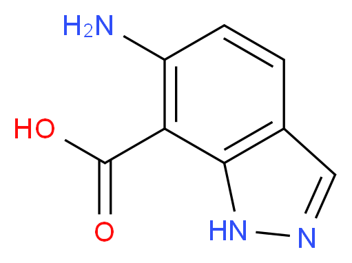 6-Amino-1H-indazole-7-carboxylic acid_分子结构_CAS_73907-95-6)