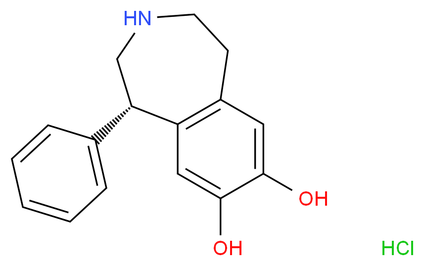 S-(-)-SKF-38393 hydrochloride_分子结构_CAS_81702-43-4)