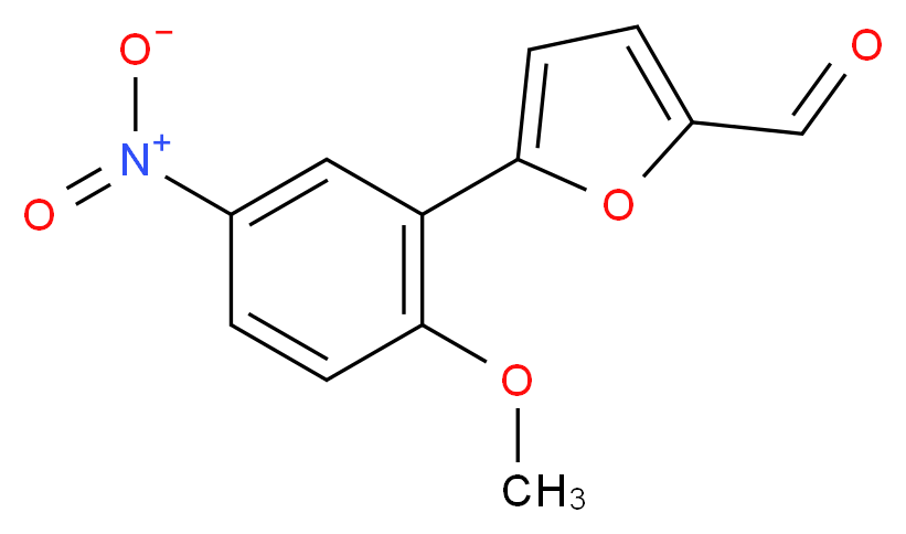 5-(2-methoxy-5-nitrophenyl)furan-2-carbaldehyde_分子结构_CAS_)