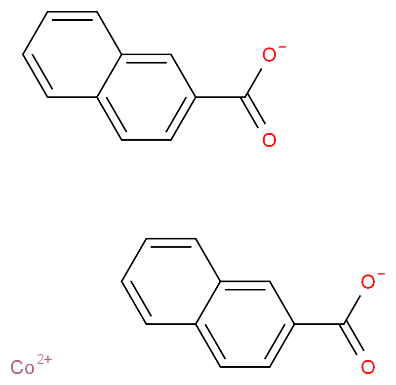 cobalt(2+) ion bis(naphthalene-2-carboxylate)_分子结构_CAS_61789-51-3