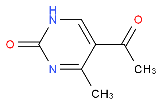 5-acetyl-4-methyl-2(1H)-pyrimidinone_分子结构_CAS_113246-41-6)