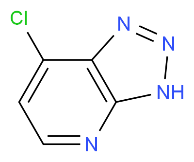 7-Chloro-3H-[1,2,3]triazolo[4,5-b]pyridine_分子结构_CAS_34550-49-7)