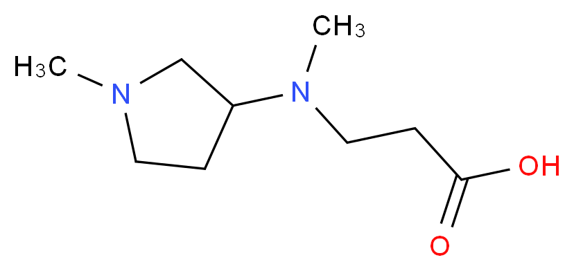 N-methyl-N-(1-methylpyrrolidin-3-yl)-beta-alanine_分子结构_CAS_915925-24-5)
