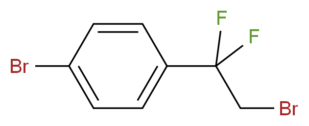 1-bromo-4-(2-bromo-1,1-difluoroethyl)benzene_分子结构_CAS_471246-90-9