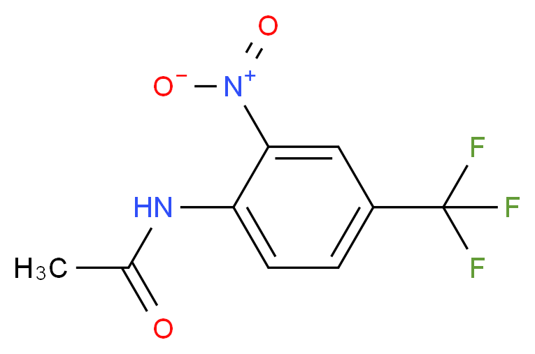 2'-Nitro-4'-(trifluoromethyl)acetanilide_分子结构_CAS_)