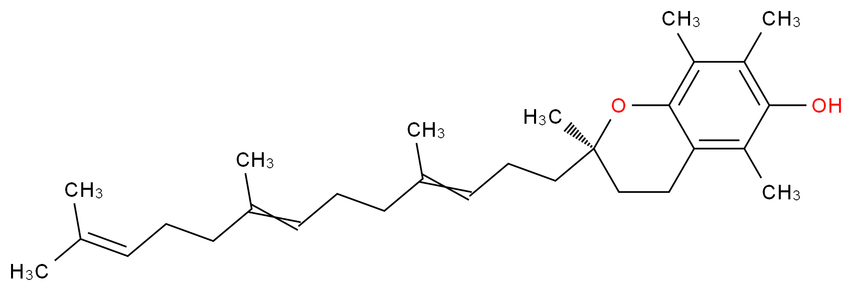 Alpha-Tocotrienol_分子结构_CAS_58864-81-6)