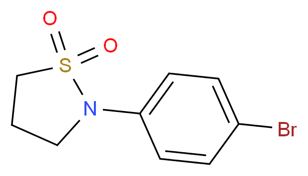 2-(4-bromophenyl)-1$l^{6},2-thiazolidine-1,1-dione_分子结构_CAS_)