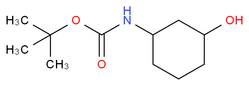 tert-butyl (3-hydroxycyclohexyl)carbamate_分子结构_CAS_610302-03-9)