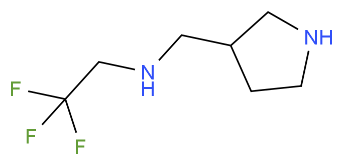 (PYRROLIDIN-3-YLMETHYL)(2,2,2-TRIFLUOROETHYL)AMINE_分子结构_CAS_91188-06-6)