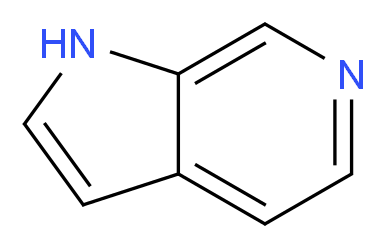 1H-pyrrolo[2,3-c]pyridine_分子结构_CAS_271-29-4