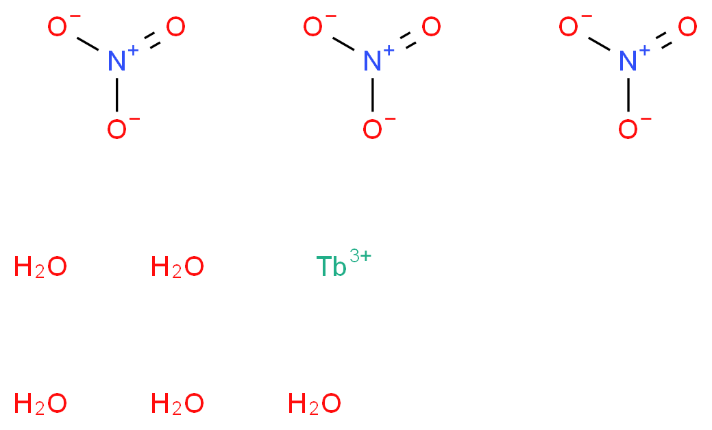 硝酸铽(III)水合物, REacton&reg;_分子结构_CAS_)