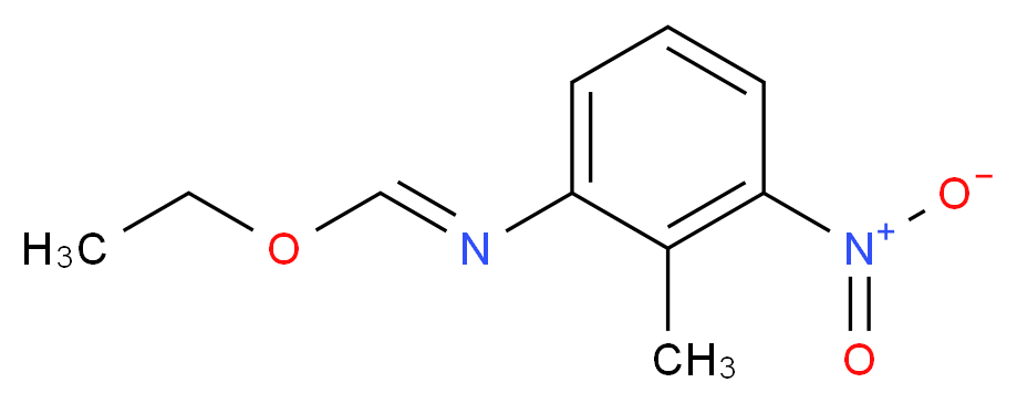 (E)-(ethyl N-(2-methyl-3-nitrophenyl)carboximidate)_分子结构_CAS_115118-93-9