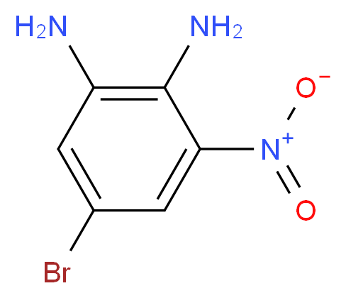 5-bromo-3-nitrobenzene-1,2-diamine_分子结构_CAS_84752-20-5