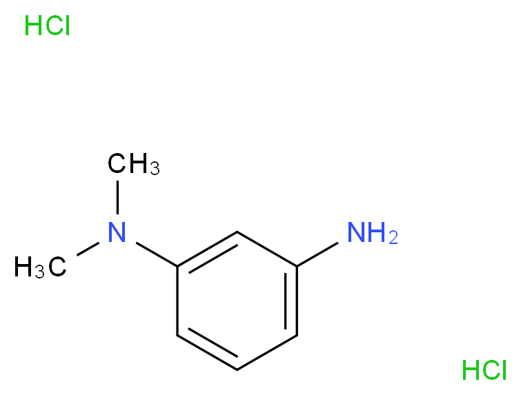 N,N-二甲基间苯二胺 二盐酸盐_分子结构_CAS_3575-32-4)