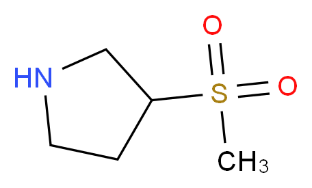 3-(Methylsulphonyl)pyrrolidine_分子结构_CAS_433980-62-2)