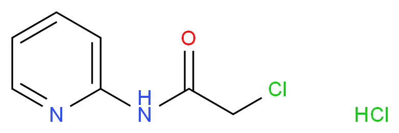 2-Chloro-N-2-pyridinyl-acetamide Hydrochloride_分子结构_CAS_929039-11-2)