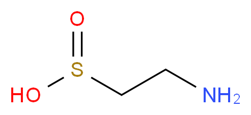 2-aminoethane-1-sulfinic acid_分子结构_CAS_300-84-5