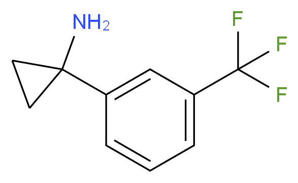 1-(3-(Trifluoromethyl)phenyl)cyclopropanamine_分子结构_CAS_503417-34-3)