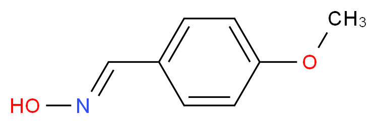 (E)-N-[(4-methoxyphenyl)methylidene]hydroxylamine_分子结构_CAS_3717-22-4