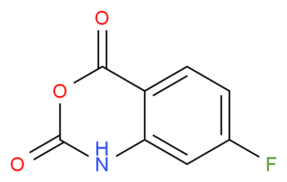 7-fluoro-2,4-dihydro-1H-3,1-benzoxazine-2,4-dione_分子结构_CAS_)