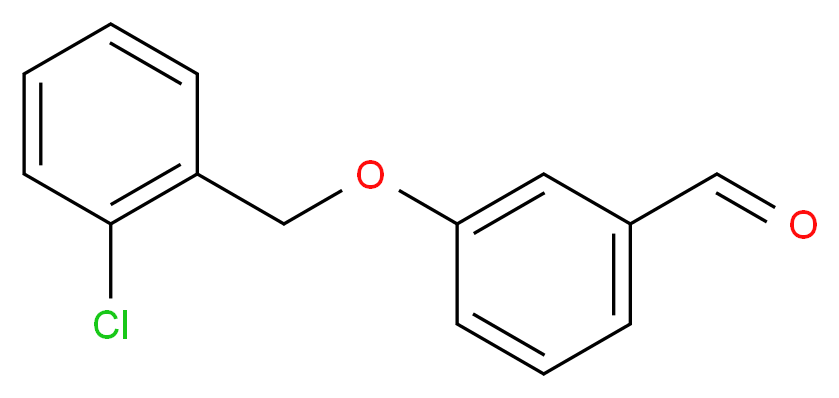 3-[(2-Chlorobenzyl)oxy]benzaldehyde_分子结构_CAS_168084-94-4)