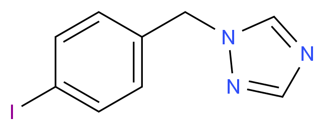 1-(4-iodobenzyl)-1H-1,2,4-triazole_分子结构_CAS_864068-93-9)