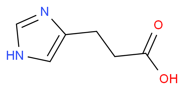 3-(1H-imidazol-4-yl)propanoic acid_分子结构_CAS_1074-59-5