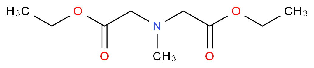DIETHYL N-METHYLIMINODIACETATE_分子结构_CAS_5412-66-8)