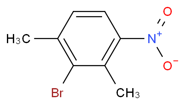 2-bromo-1,3-dimethyl-4-nitrobenzene_分子结构_CAS_60956-25-4